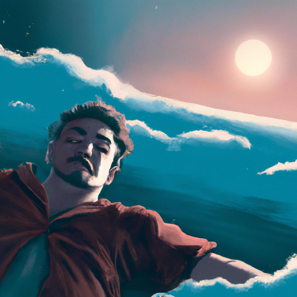 Imagem de capa do post "Sonhar com Homem Ensanguentado: Descubra o Significado!" com um desenho digital