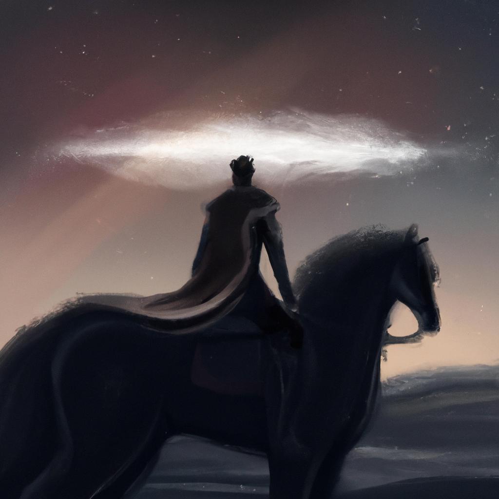 Imagem de capa do post Sonhar com Homem Montado no Cavalo: Descubra o Significado! com um desenho digital