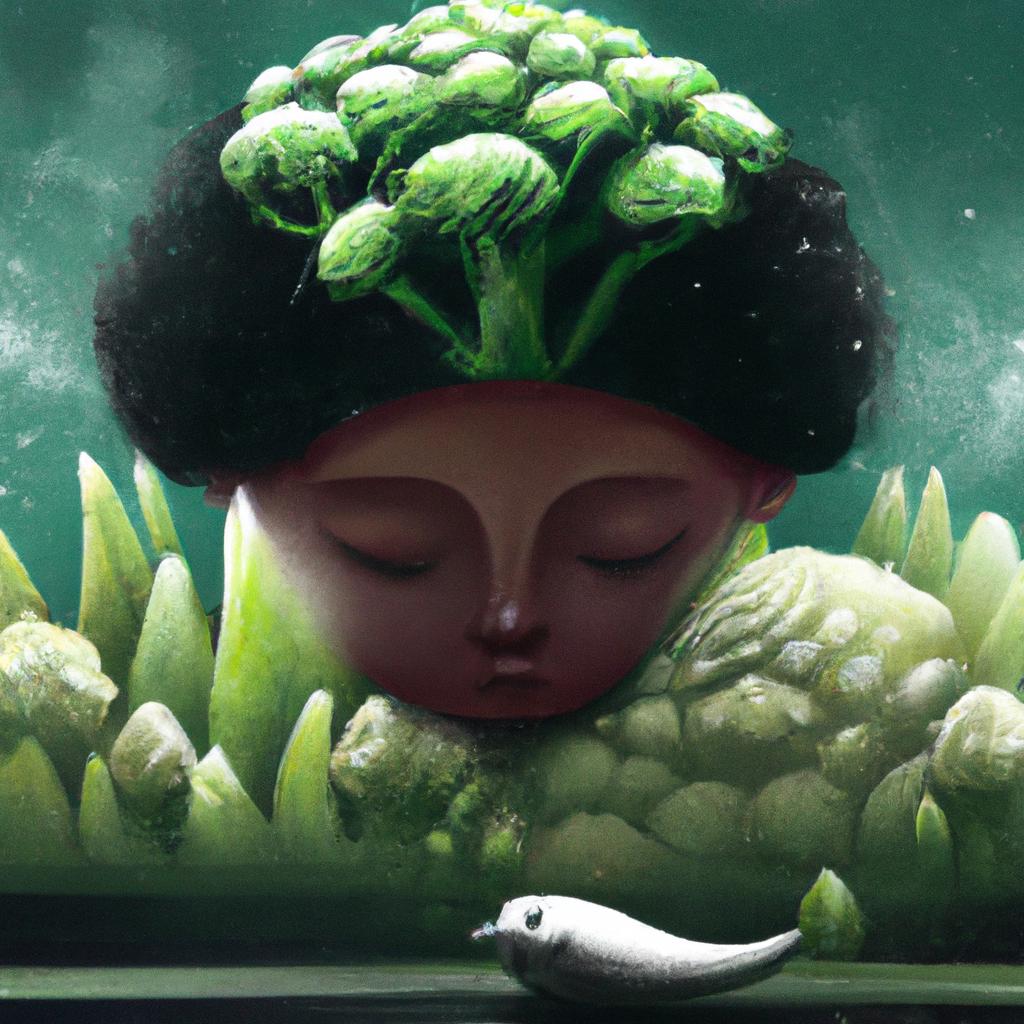 Imagem de capa do post Sonhar com Hortalicas Verdes: O Significado Revelado! com um desenho digital