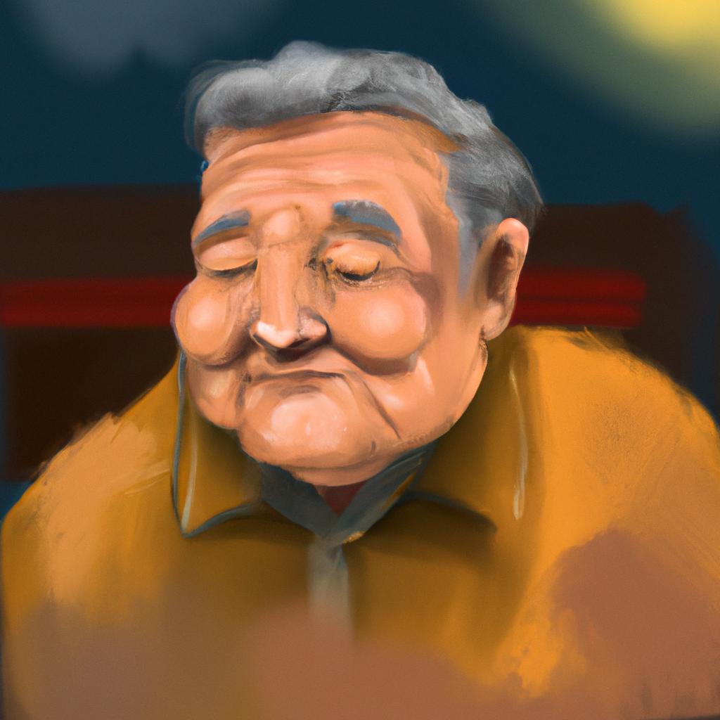 Imagem de capa do post "Sonhar com Idoso Sorrindo: Descubra o Significado Oculto!" com um desenho digital
