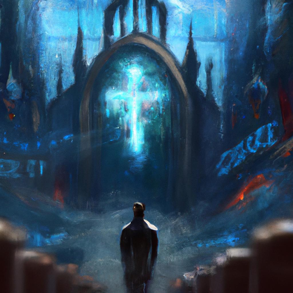 Imagem de capa do post Sonhar com Igreja Cheia: O Significado Revelado! com um desenho digital