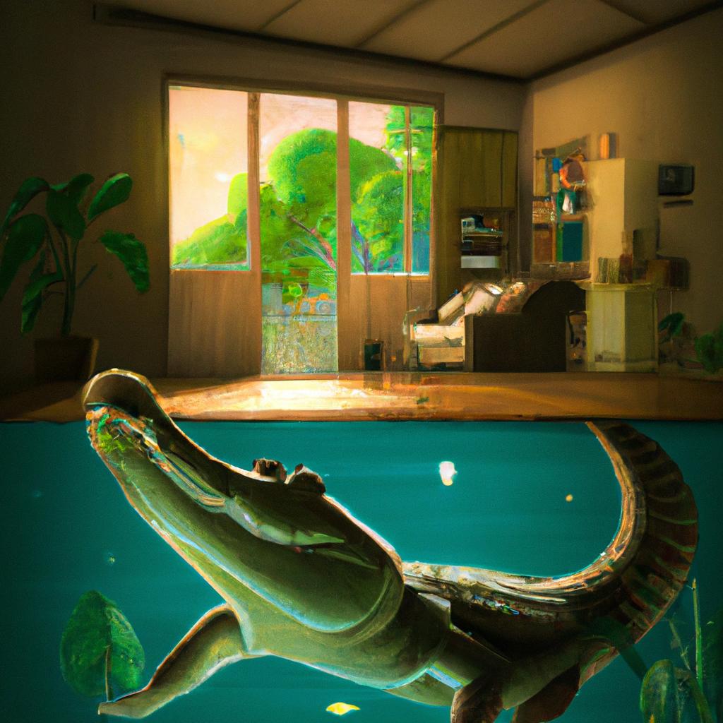 Imagem de capa do post Descubra o Significado de "Sonhar com Jacaré Dentro de Casa"! com um desenho digital