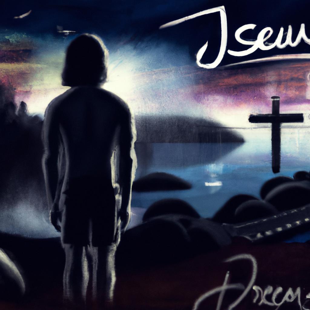 Imagem de capa do post Sonhar com Jesus: O Que Significa? com um desenho digital
