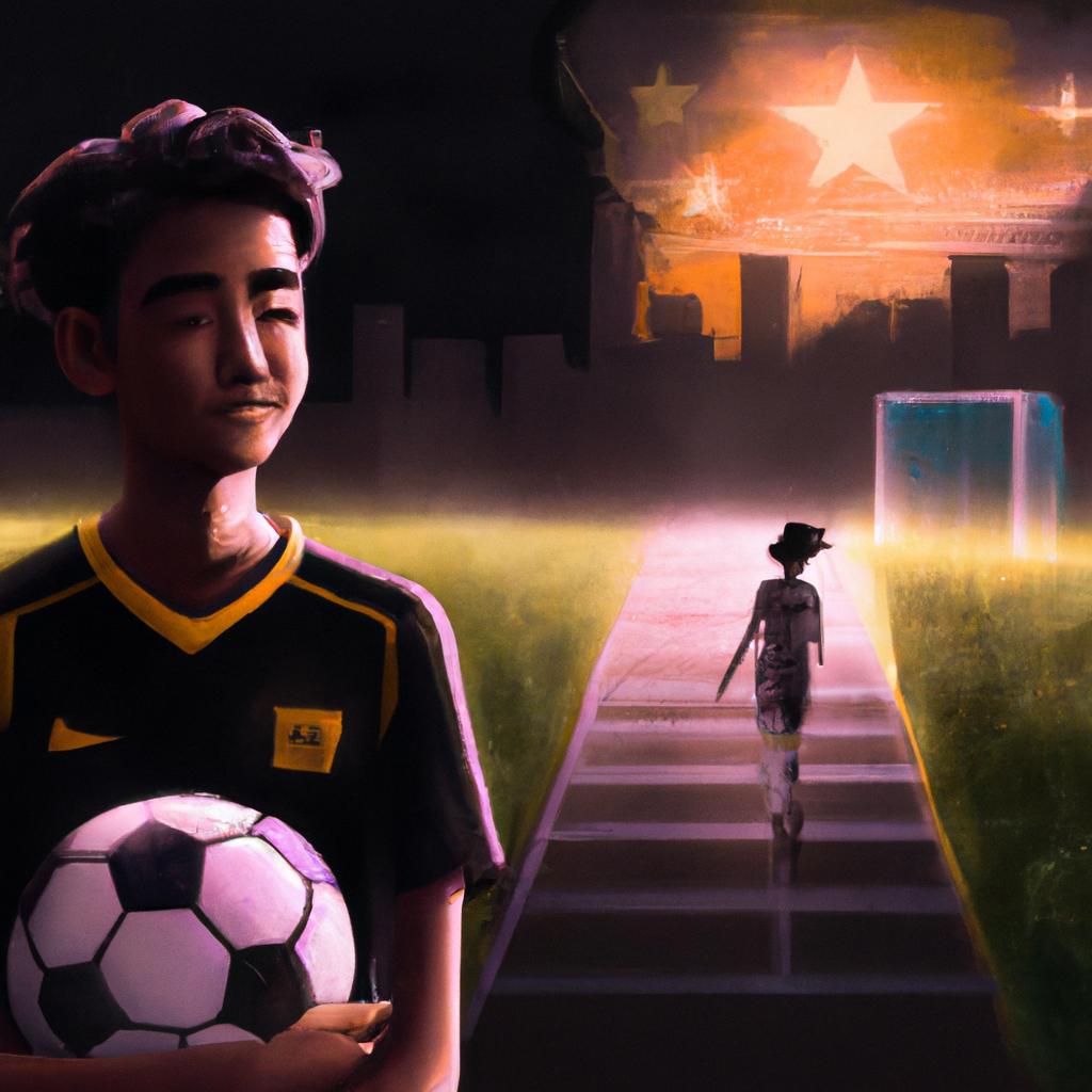 Imagem de capa do post "Sonhar com Jogador Famoso: Descubra o Significado Oculto!" com um desenho digital