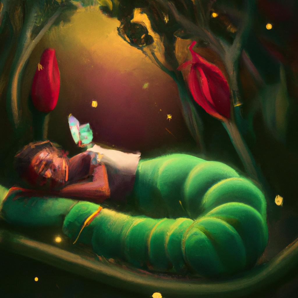 sonhar com lagarta verde2