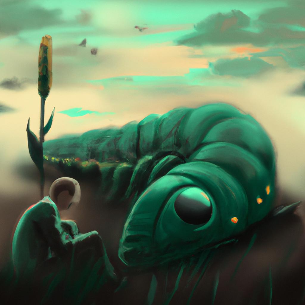 sonhar com lagarta verde3