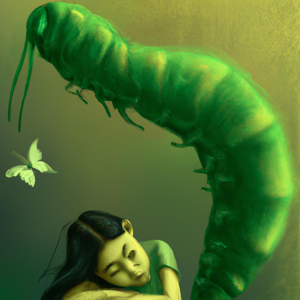 sonhar com lagarta verde4
