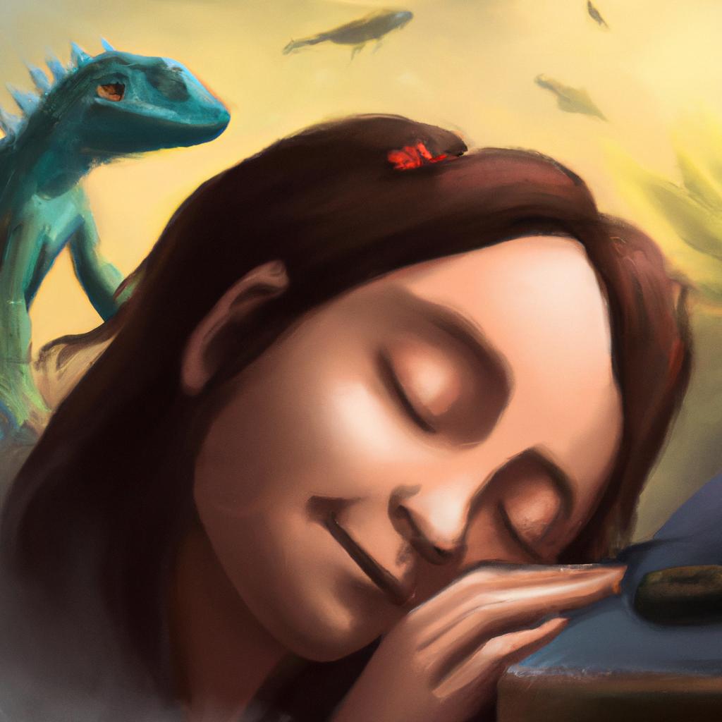 Imagem de capa do post "Descubra o Que Significa Sonhar com Lagartixa!" com um desenho digital