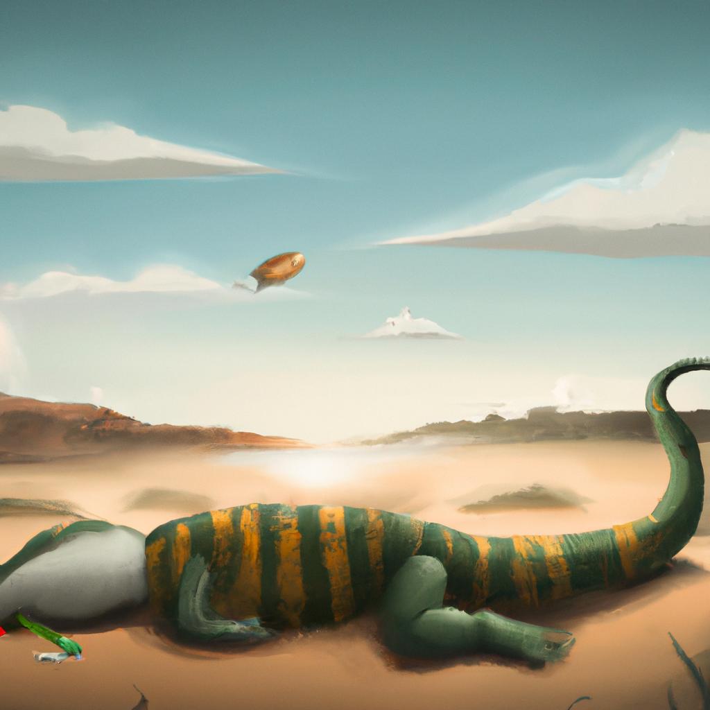 Imagem de capa do post Descubra o Significado de "Sonhar com Lagarto Grande" com um desenho digital