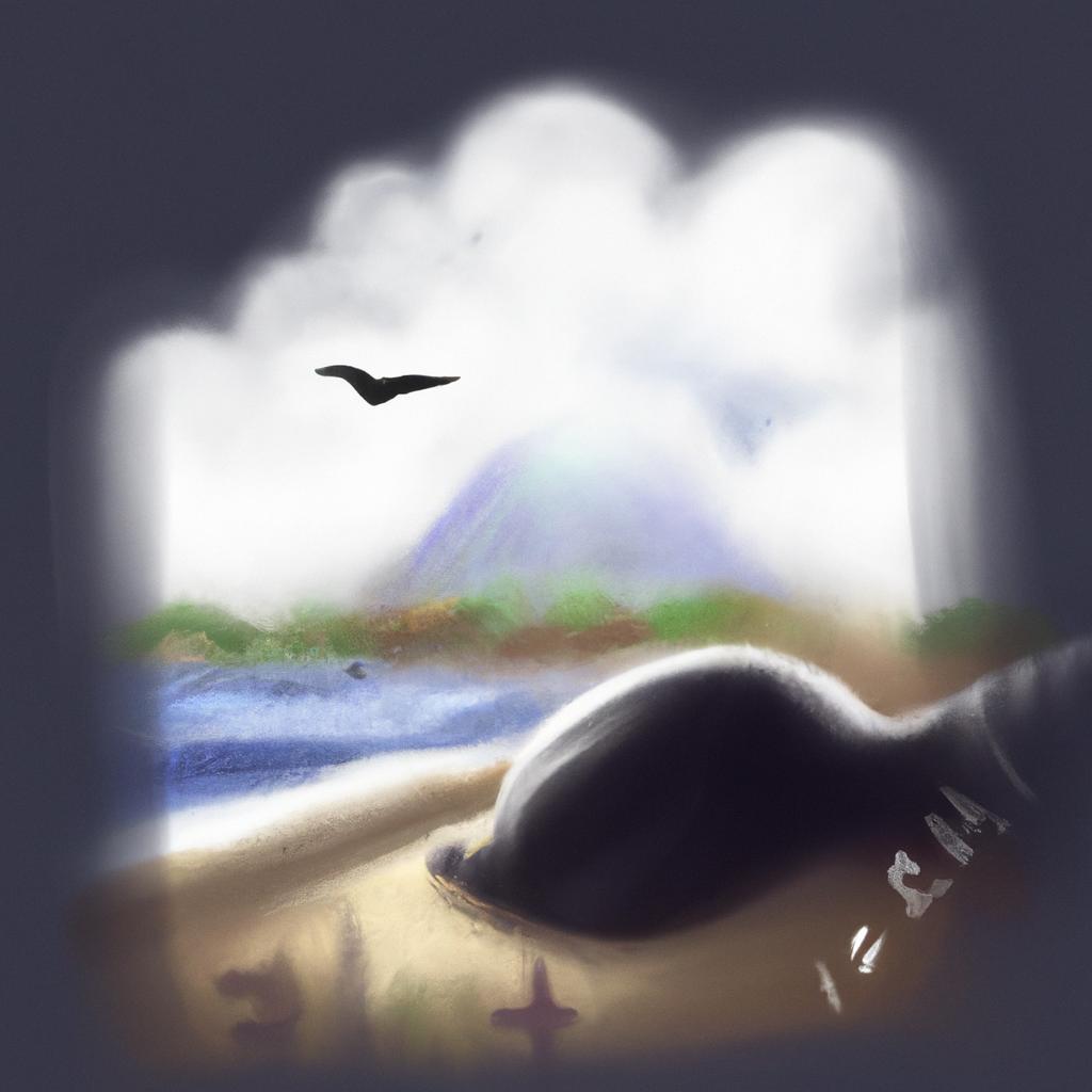 Imagem de capa do post "Descubra o Significado de Sonhar com Lama Preta!" com um desenho digital