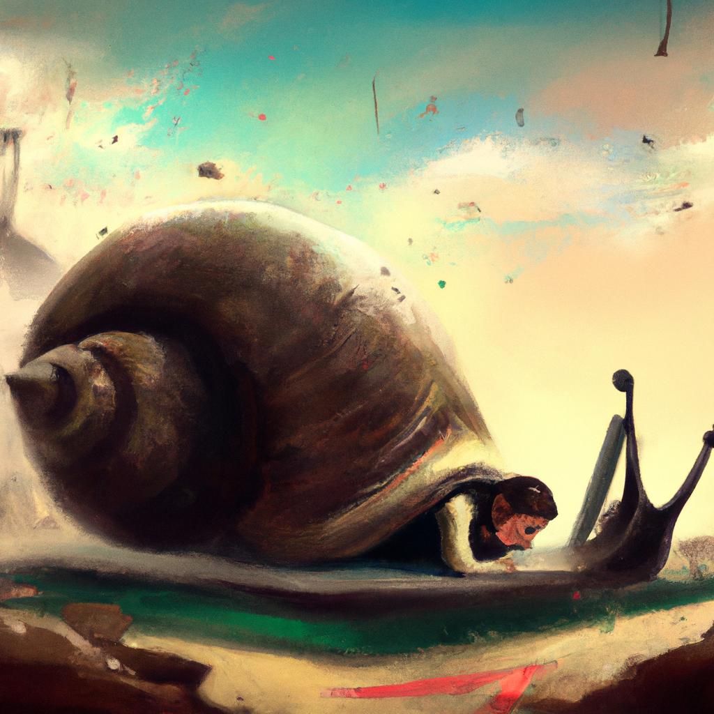 Imagem de capa do post "Descubra o Significado de Sonhar com Lesma Gigante!" com um desenho digital