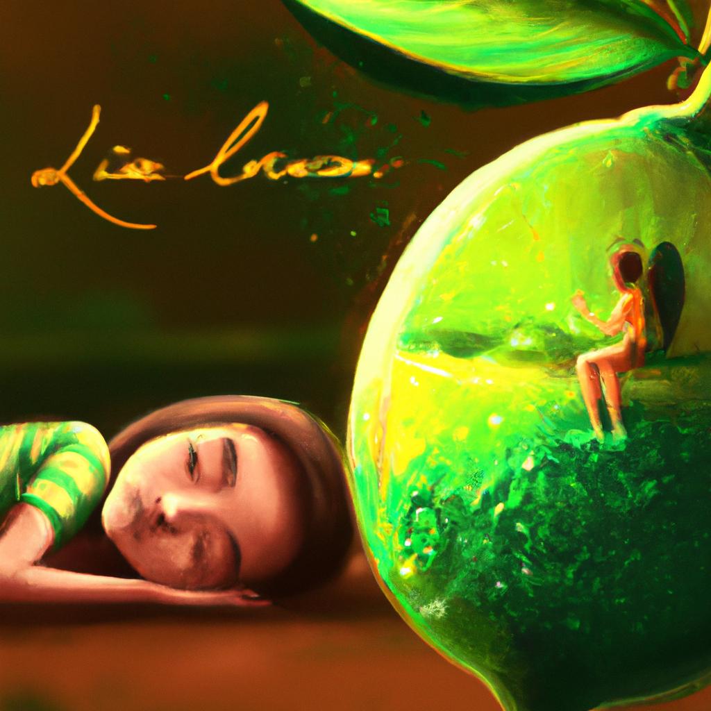 Imagem de capa do post "Sonhar com Limão: Descubra o Que Significa Agora!" com um desenho digital