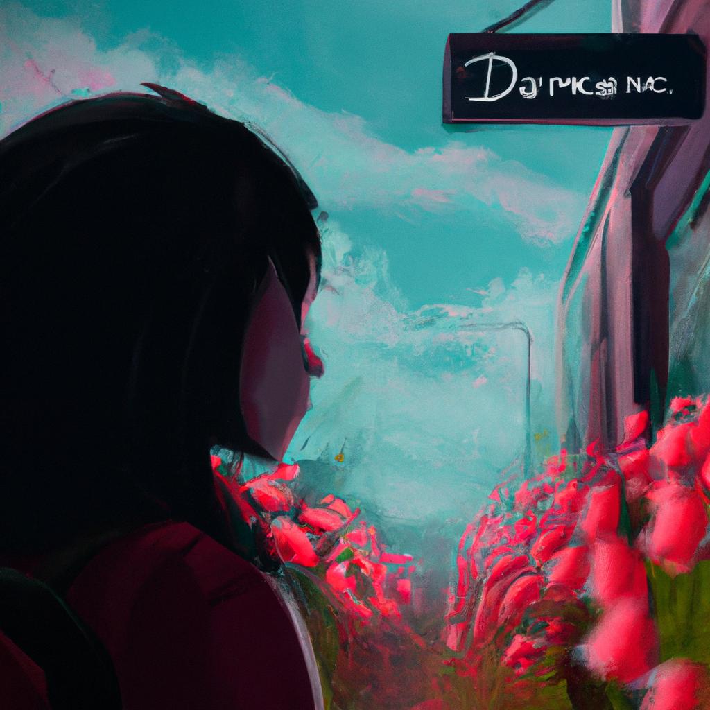Imagem de capa do post "Sonhar com Loja de Flores: Descubra o que significa!" com um desenho digital
