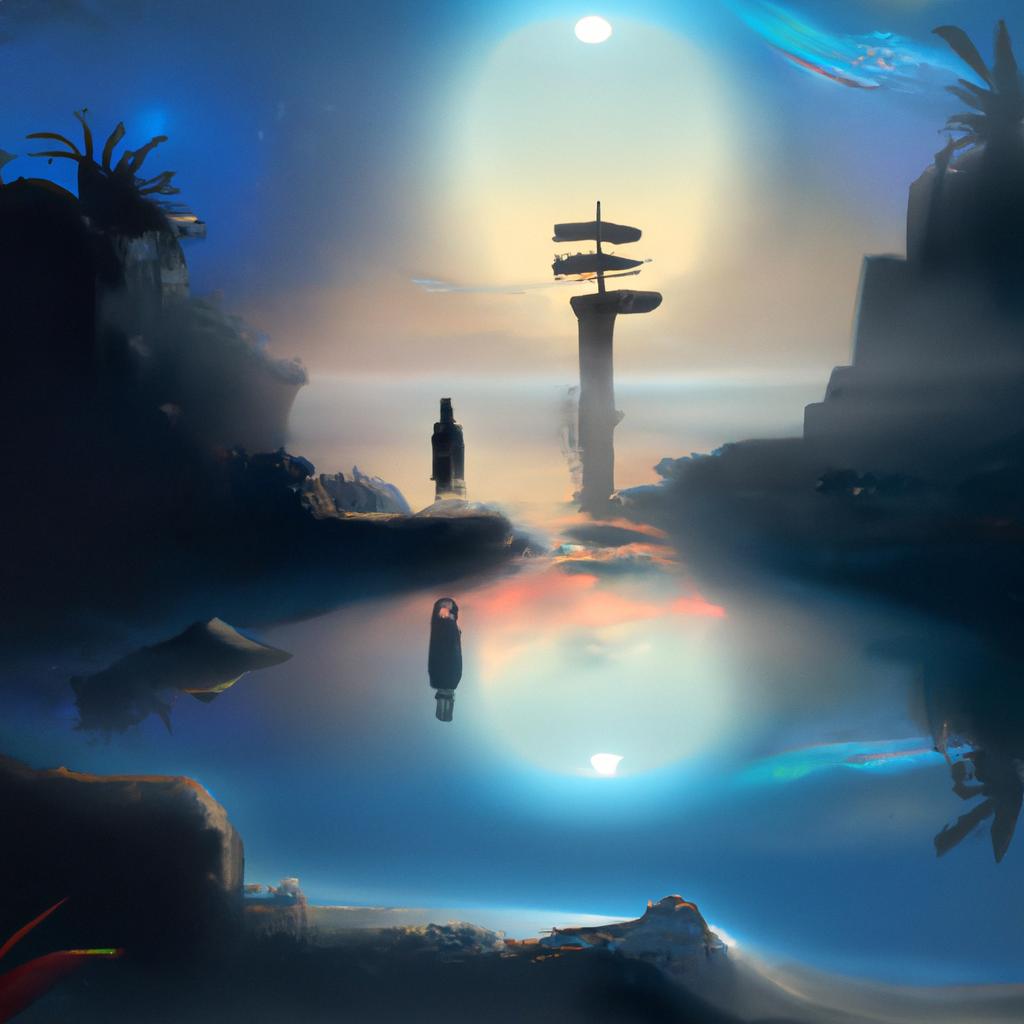 Imagem de capa do post "Sonhar com Lugar Desconhecido: O Que Significa?" com um desenho digital