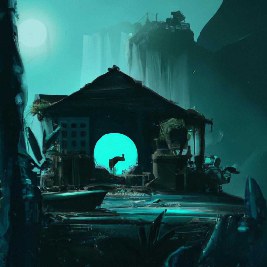 Imagem de capa do post "Descubra o Significado de Sonhar com Lugar Estranho!" com um desenho digital