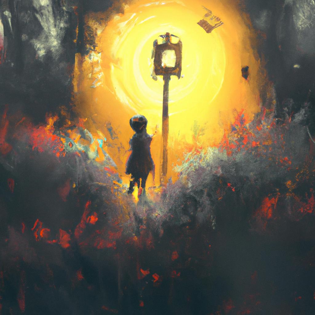 Imagem de capa do post "Descubra o Significado de Sonhar com Luz Forte!" com um desenho digital