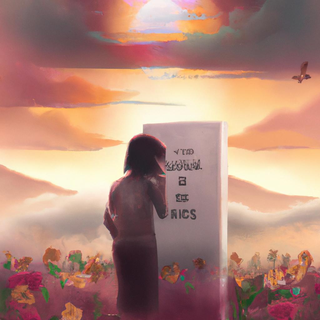 Imagem de capa do post "Descubra o Significado de Sonhar com Mãe Falecida Viva!" com um desenho digital