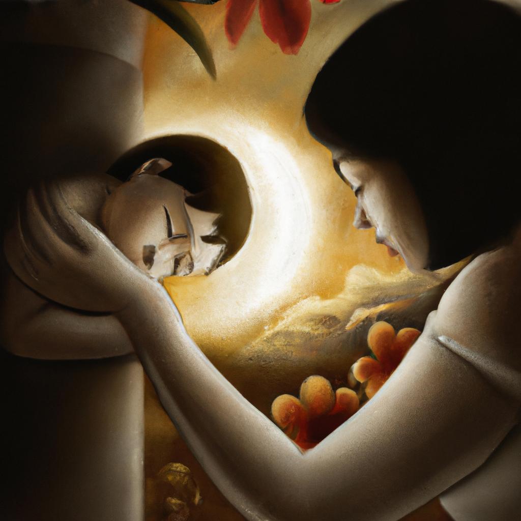 Imagem de capa do post "Sonhar com Mãe Morrendo: Descubra o Significado!" com um desenho digital