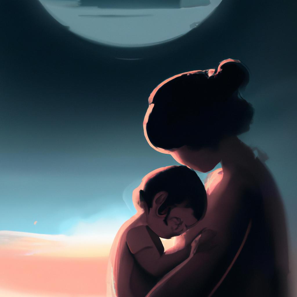 Imagem de capa do post Sonhar com Mãe Triste: Entenda o Significado! com um desenho digital