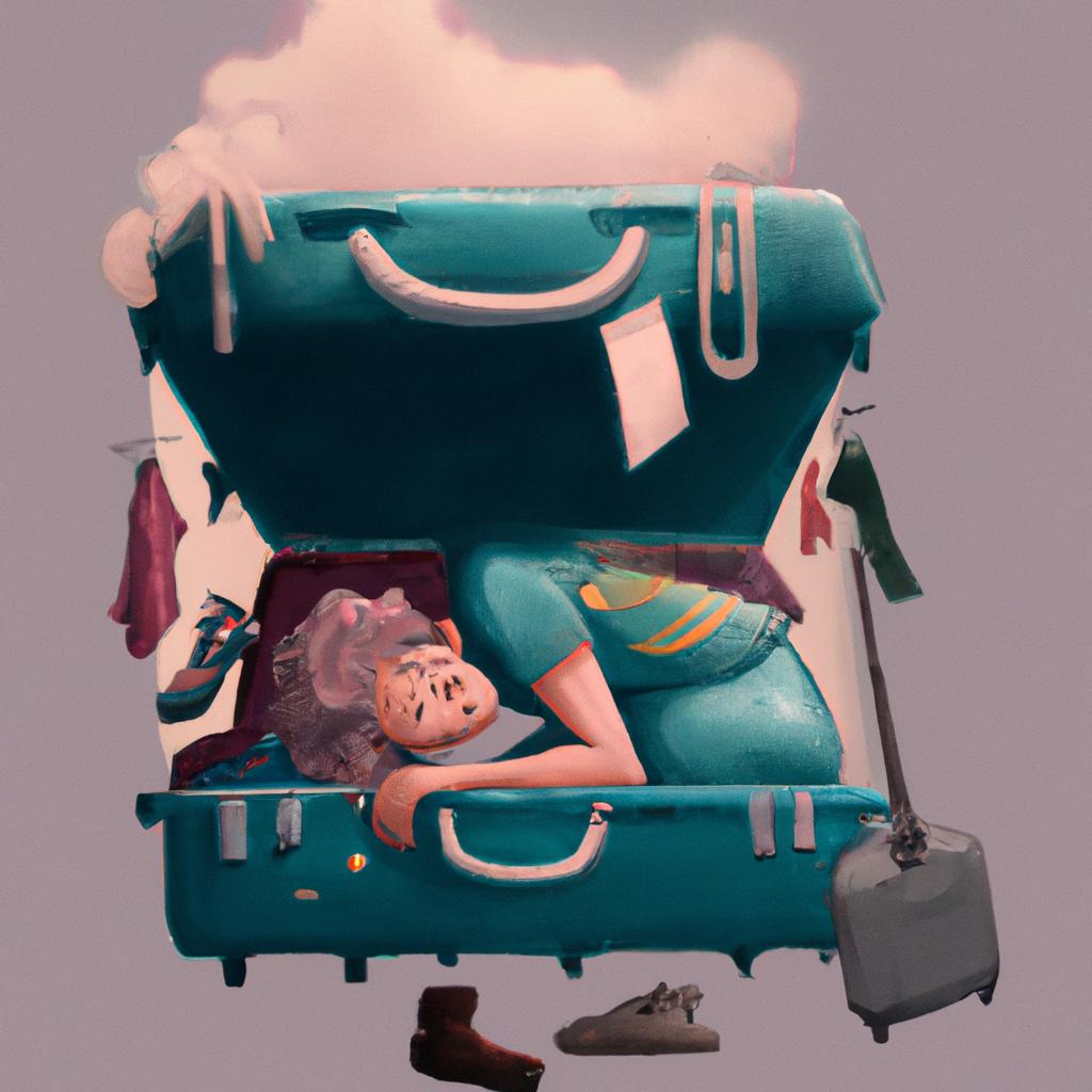 Imagem de capa do post "Descubra o que Significa Sonhar com Mala Cheia de Roupas!" com um desenho digital