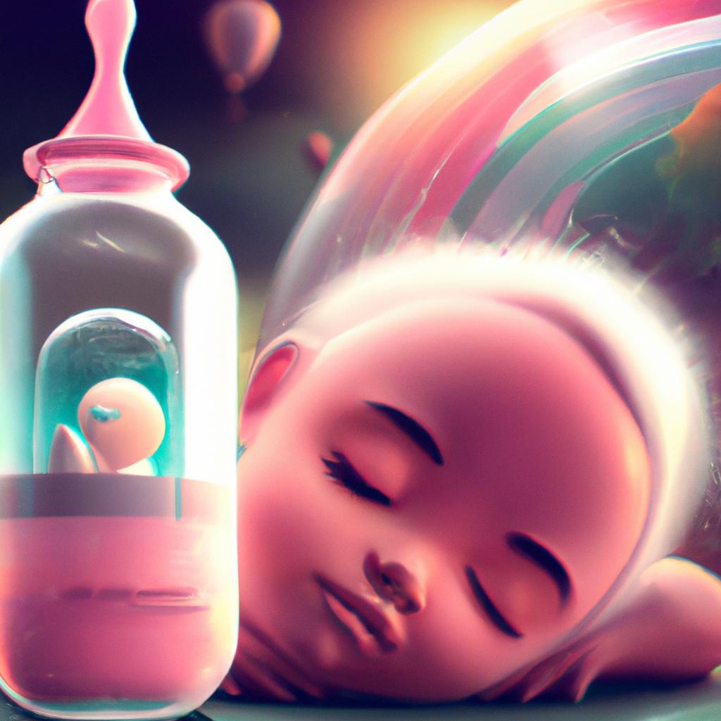 Imagem de capa do post "Descubra o Significado de Sonhar com Mamadeira Rosa!" com um desenho digital