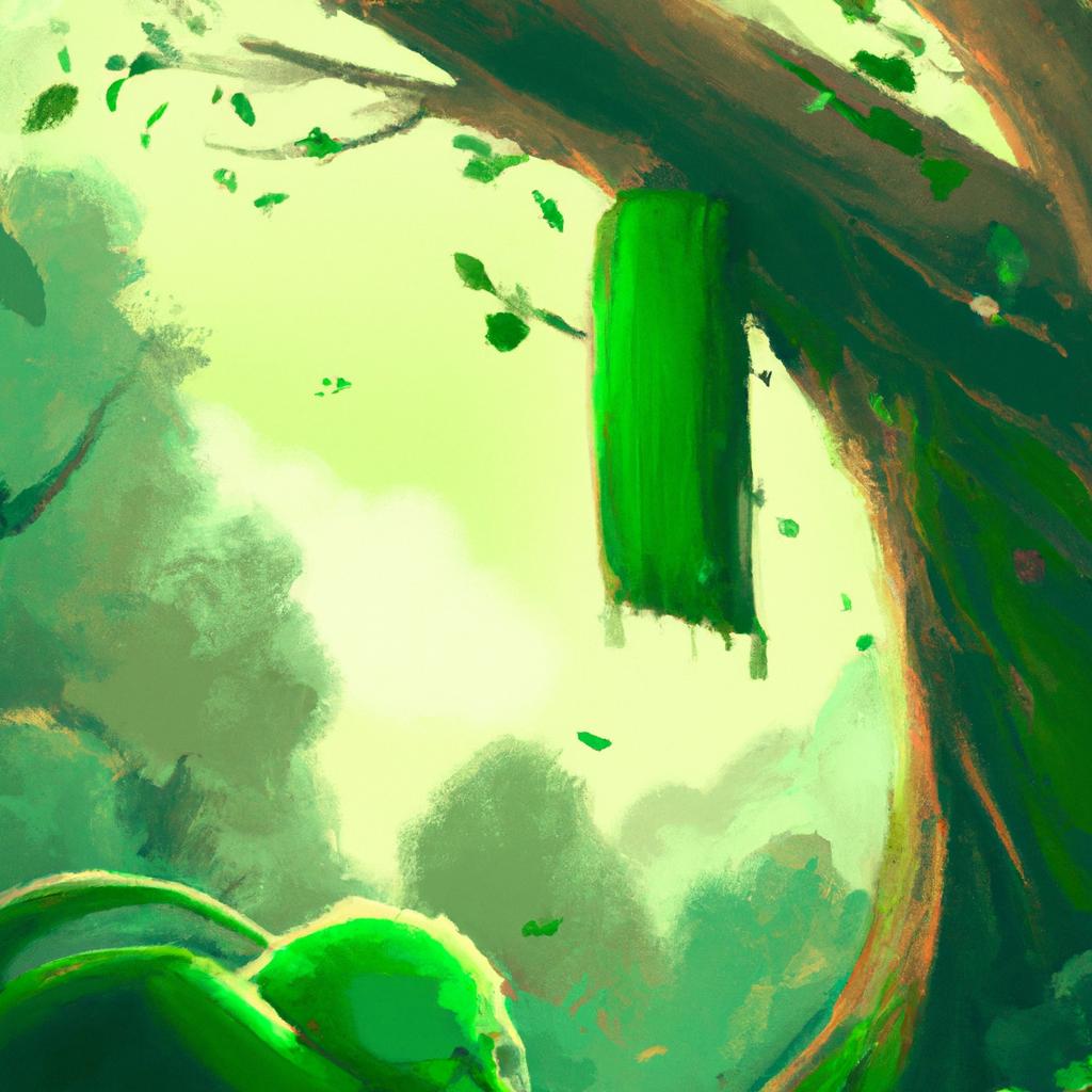 Imagem de capa do post "Descubra o Significado de Sonhar com Manga Verde!" com um desenho digital