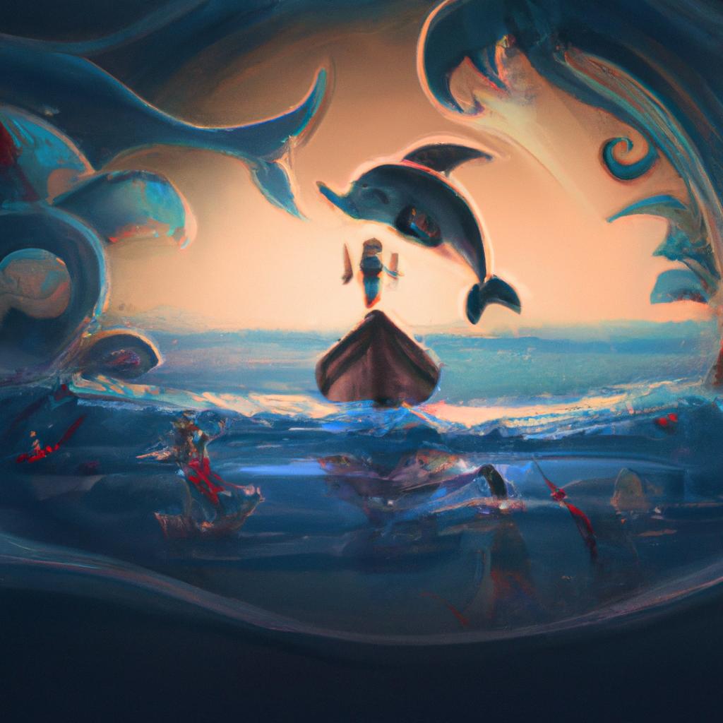 Imagem de capa do post "Descubra o Que Significa Sonhar com Mar no Jogo do Bicho!" com um desenho digital