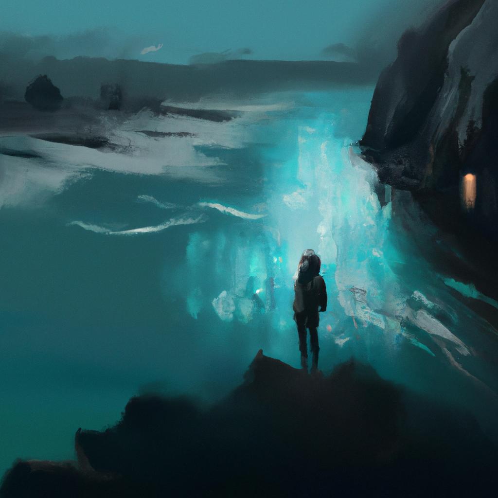 Imagem de capa do post "Descubra o que Significa Sonhar com Mar Preto!" com um desenho digital