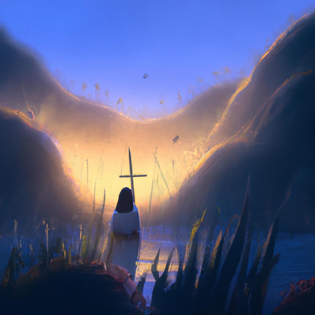 Imagem de capa do post "Descubra o Significado de Sonhar com Maria, Mãe de Jesus!" com um desenho digital
