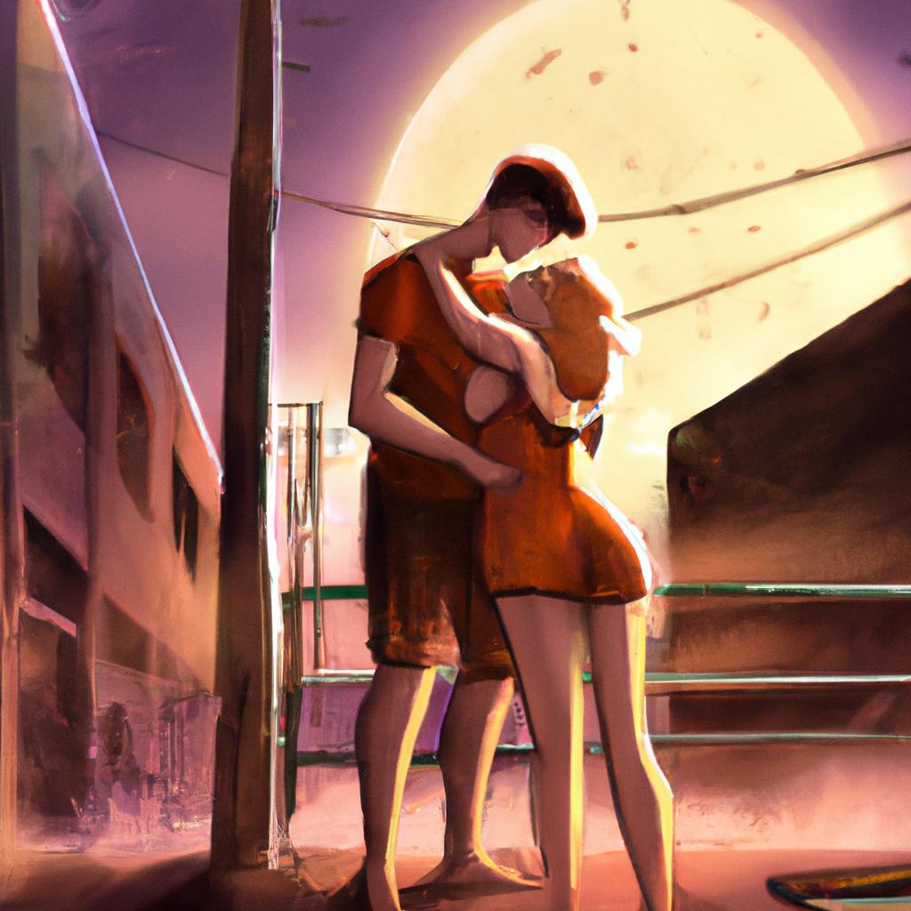 Imagem de capa do post "O Que Significa Sonhar com Marido Beijando Amiga?" com um desenho digital