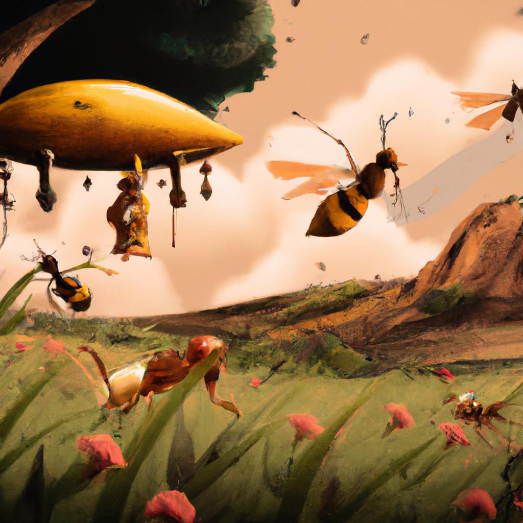 Imagem de capa do post "Sonhar com Marimbondo: o que o Jogo do Bicho Significa?" com um desenho digital