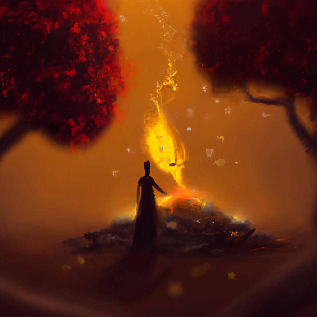 Imagem de capa do post Sonhar com Mata Pegando Fogo: Descubra o Significado! com um desenho digital