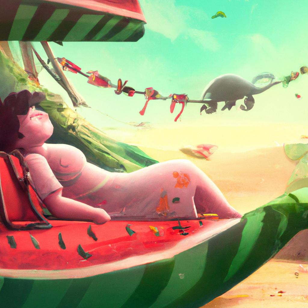 Imagem de capa do post "Descubra o Significado de Sonhar com Melancia no Jogo do Bicho"! com um desenho digital