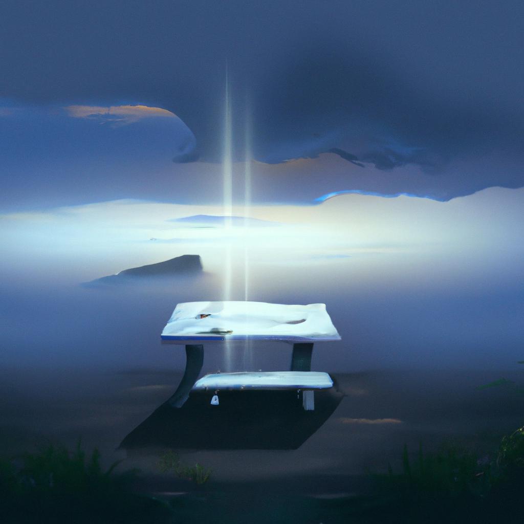 Imagem de capa do post "Descubra o que Significa Sonhar com Mesa Branca!" com um desenho digital