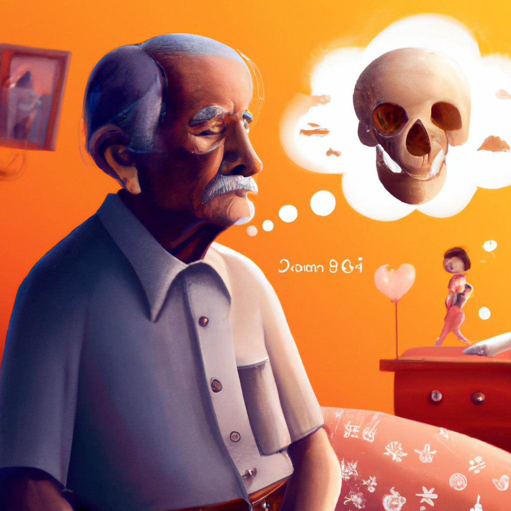 Imagem de capa do post "Sonhar com Meu Avô que Já Morreu - Descubra o Seu Significado!" com um desenho digital
