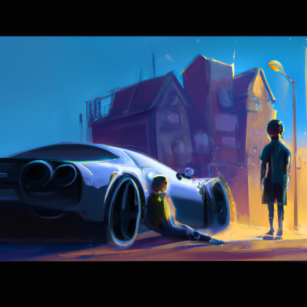 Imagem de capa do post "Descubra o Significado de Sonhar com Meu Carro!" com um desenho digital