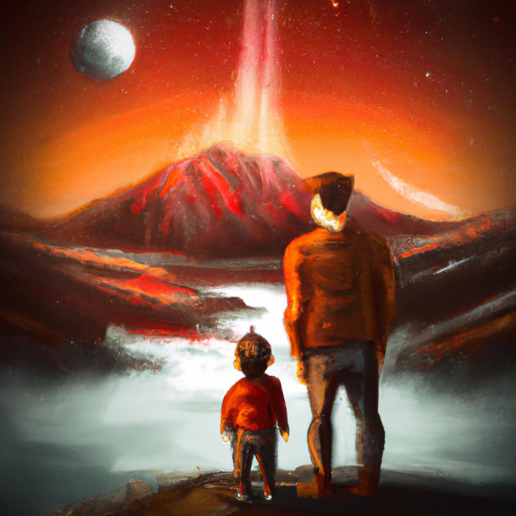 Imagem de capa do post "Descubra o que Significa Sonhar com Seu Filho Pequeno!" com um desenho digital