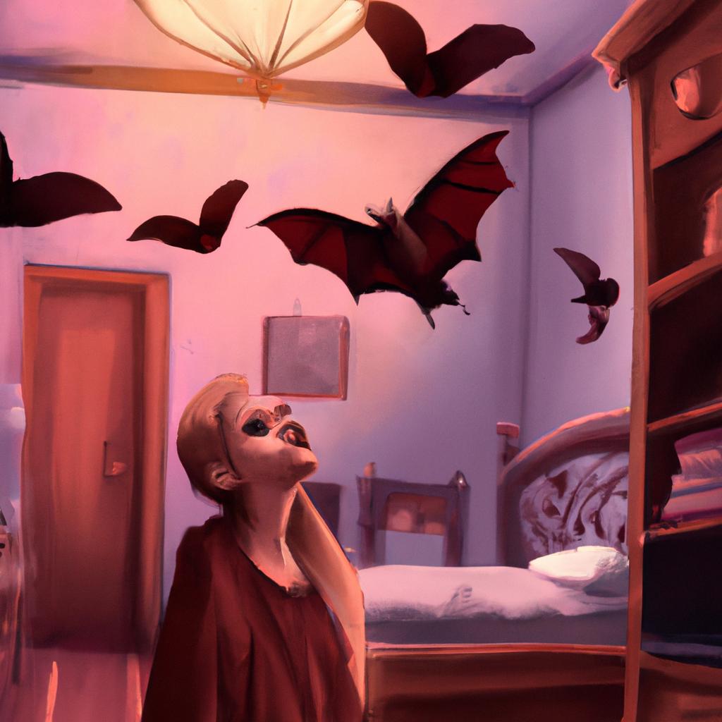 Imagem de capa do post Descubra o Significado do Sonho de Morcego Voando no Quarto! com um desenho digital