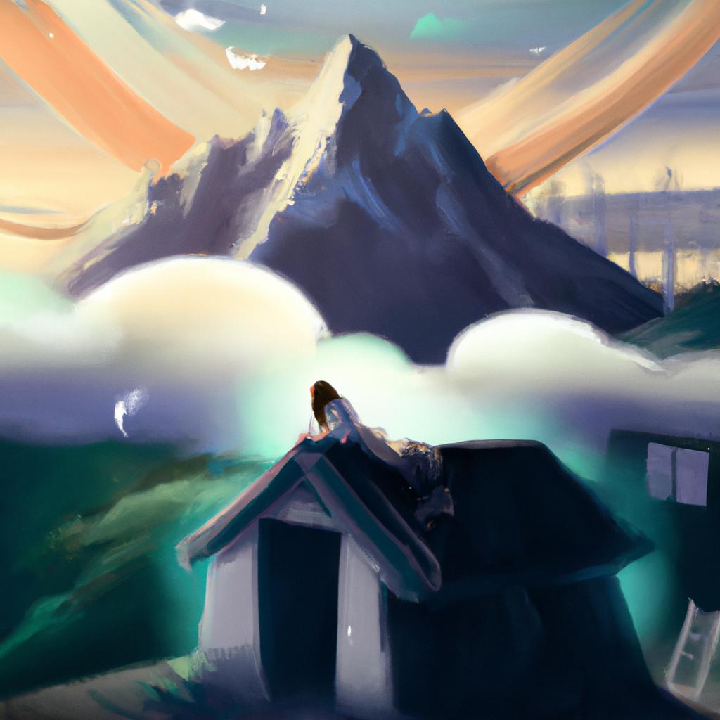 Imagem de capa do post "Descubra o que Significa Sonhar com Morro Alto!" com um desenho digital