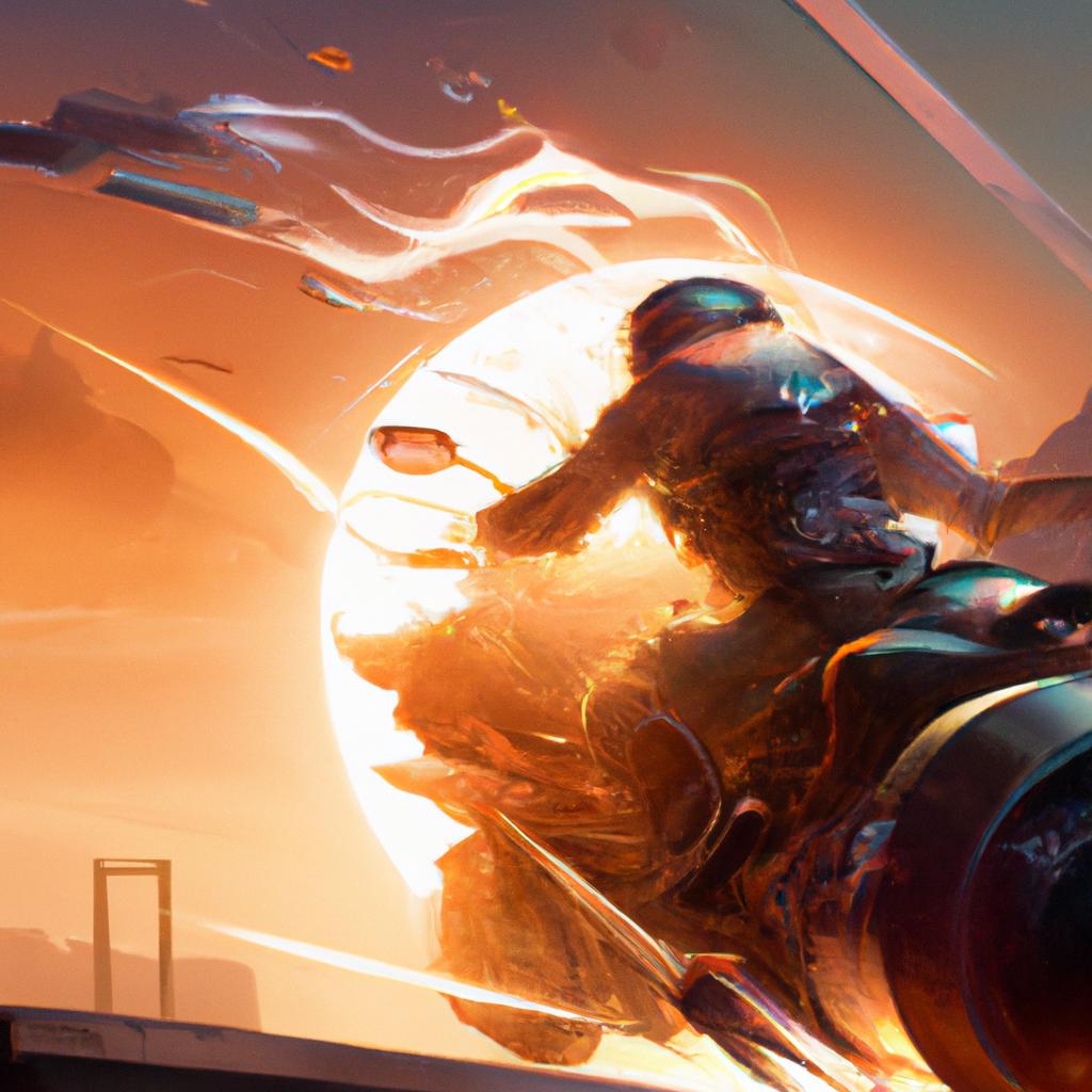 Imagem de capa do post "Descubra o que Significa Sonhar com Moto Pegando Fogo!" com um desenho digital