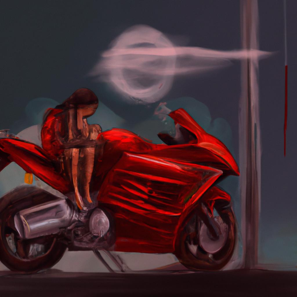 sonhar com moto vermelha2