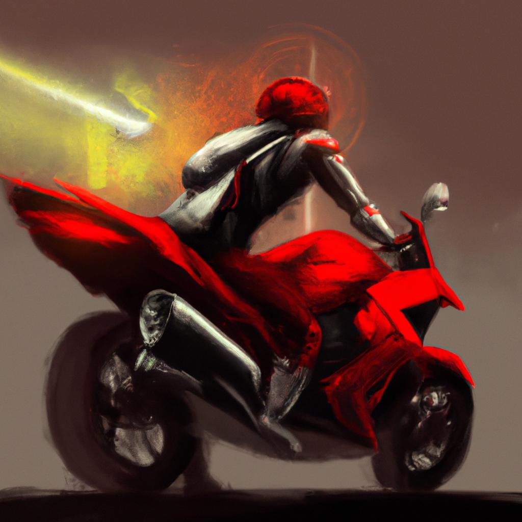 sonhar com moto vermelha3