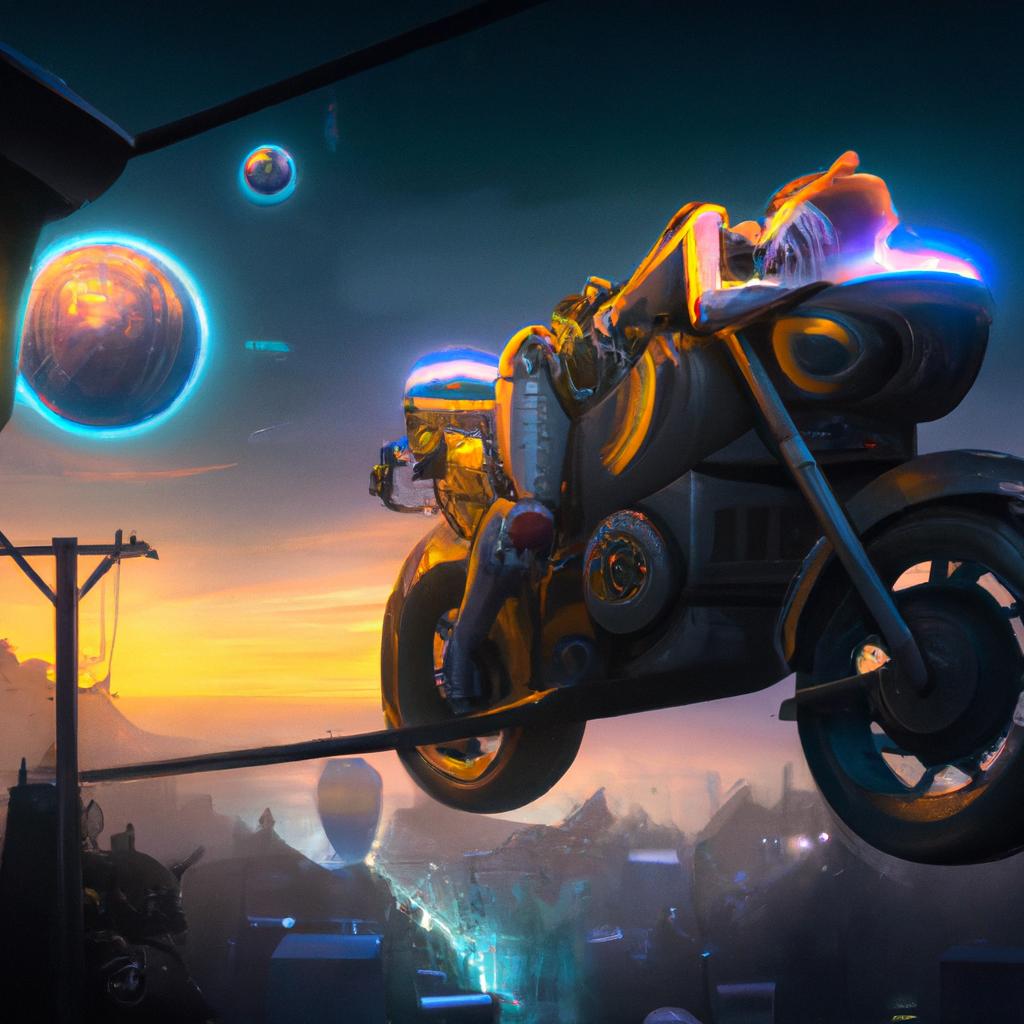 Imagem de capa do post "Descubra o Significado de Sonhar com Motoqueiro!" com um desenho digital