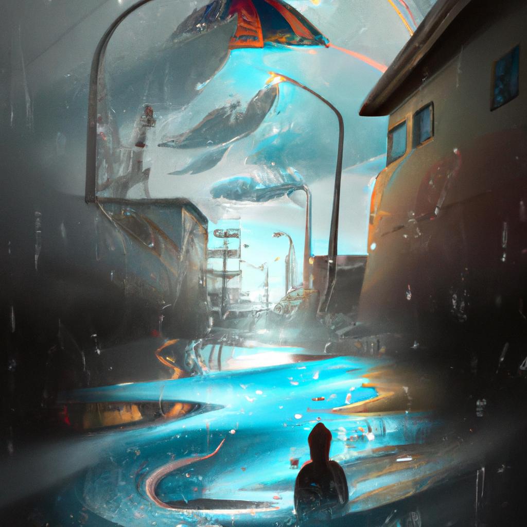 Imagem de capa do post Sonhar com Chuva e Enchente? Descubra o Significado! com um desenho digital