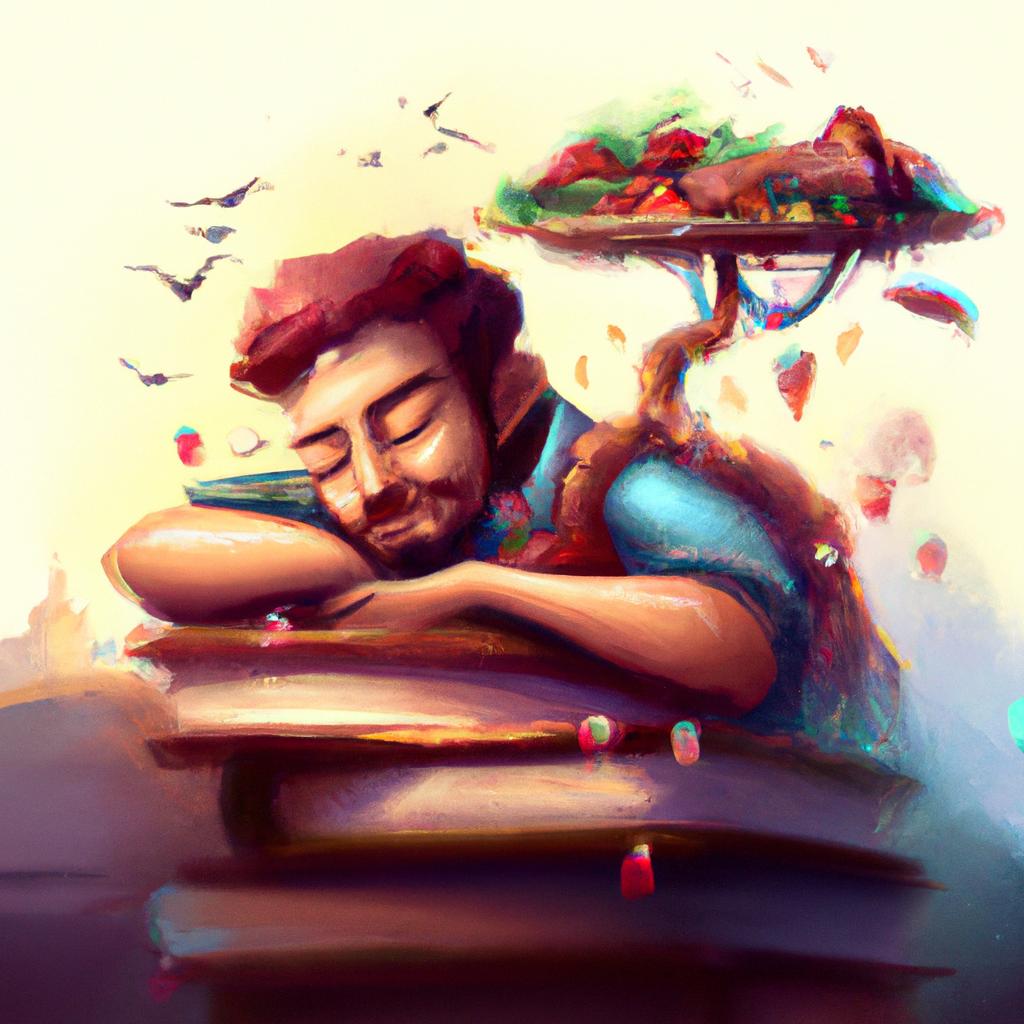 Imagem de capa do post "Descubra o que Significa Sonhar com Muita Comida Segundo a Bíblia" com um desenho digital