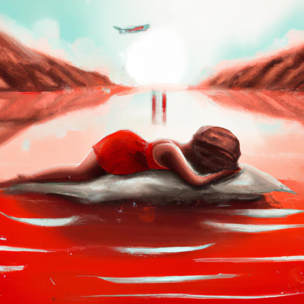 Imagem de capa do post "Sonhar com Muita Lama Vermelha: Descubra o Significado!" com um desenho digital