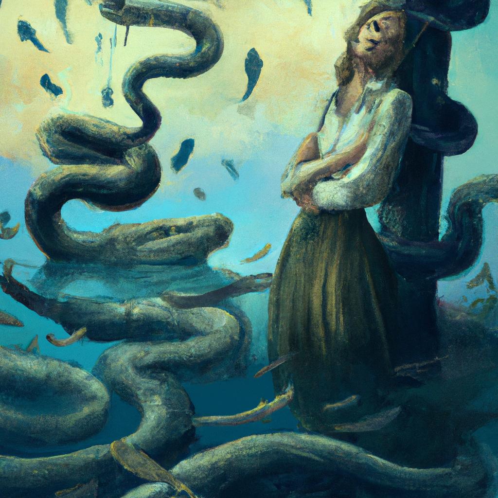 sonhar com muitas cobras na agua4
