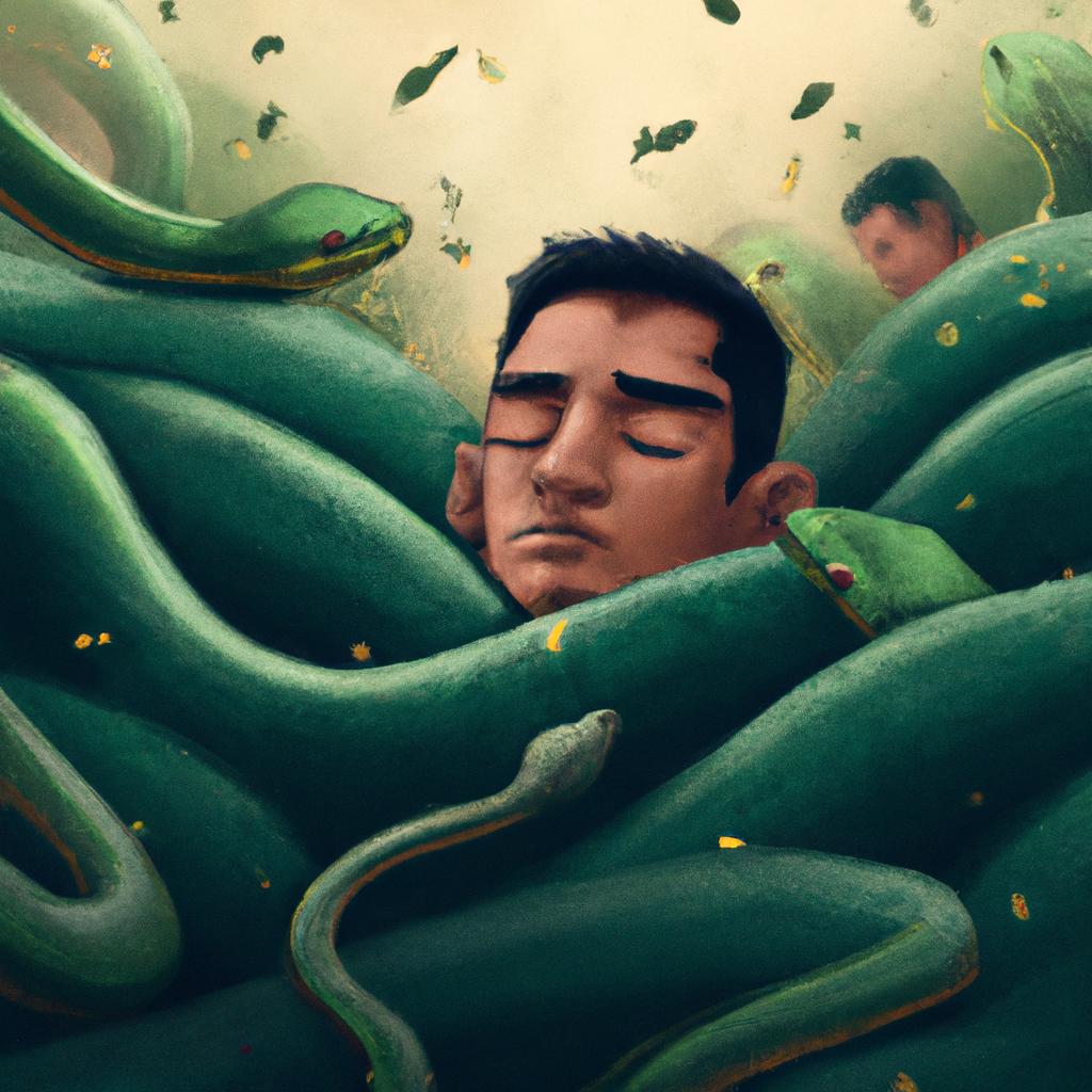sonhar com muitas cobras verdes3