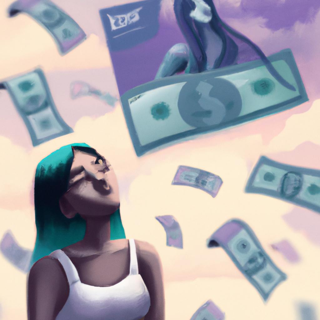 Imagem de capa do post "Descubra o Significado de Sonhar com Muitas Notas de Dinheiro!" com um desenho digital