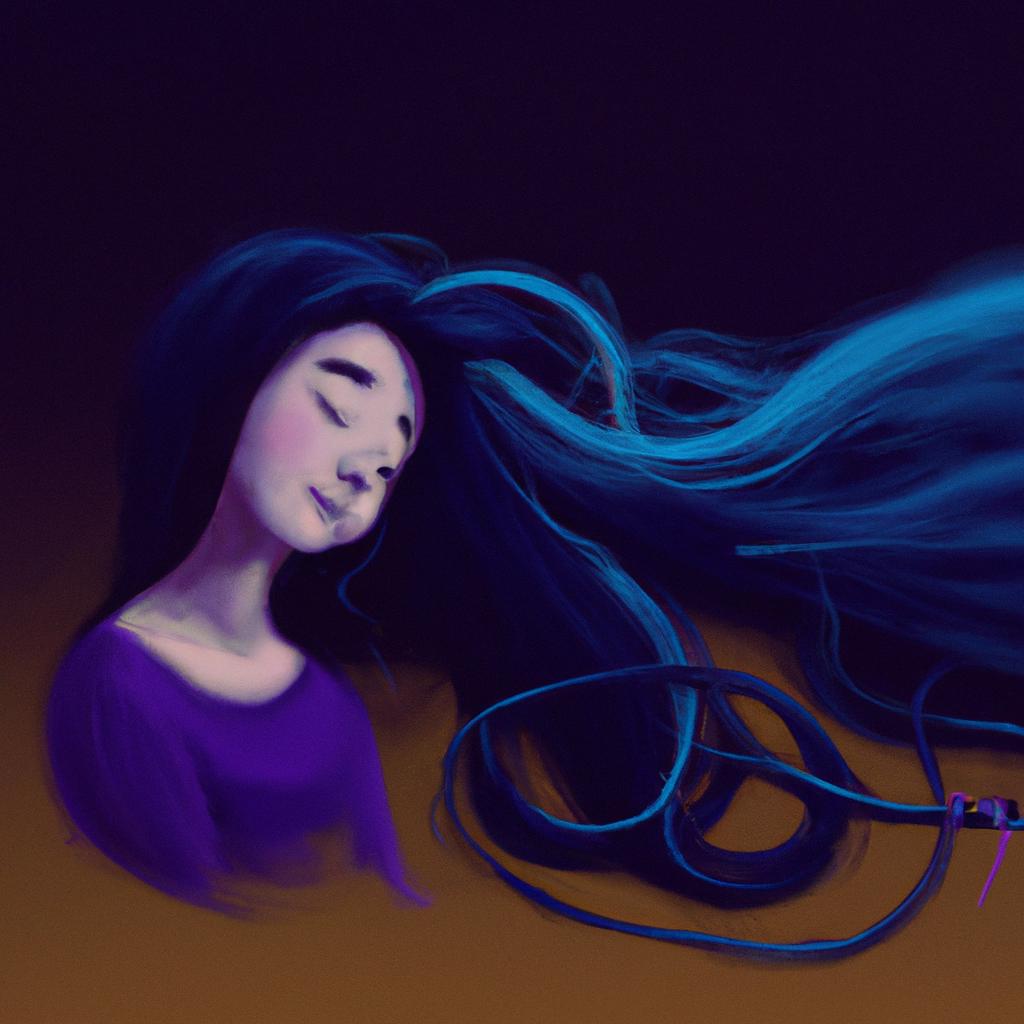 Imagem de capa do post Sonhar com Muito Cabelo: O Que Significa? com um desenho digital